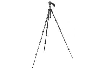 Image of Manfrotto Compact 5 Section Aluminum Camera Tripod w/ 3 Way Photo/Video Head MKC3-H01