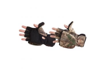 Image of Manzella Bowhunter Gloves, Convertible RealtreeXtra Large H012M-L-RX1