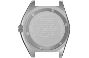 Image of Marathon Arctic Steel Navigator Automatic Unisex Watches, 41mm, Sapphire, Ballistic Nylon Strap, Black, WW194029SS-0501