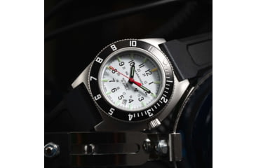 Image of Marathon Arctic Steel Navigator w/ Date Automatic Unisex Watches, 41mm, Sapphire, 3-Piece Rubber Strap Kit, Black, WW194030SS-0530