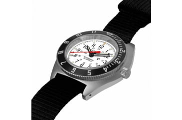 Image of Marathon Arctic Steel Navigator w/ Date Automatic Unisex Watches, 41mm, Sapphire, Ballistic Nylon Strap, Black, WW194030SS-0501