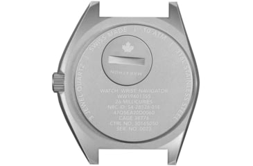 Image of Marathon Arctic Steel Navigator W/ Date On Ballistic Nylon Watch, 12in, White, 41mm, WW194013SS-0502