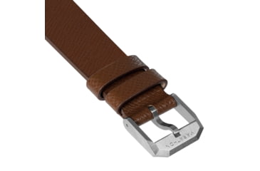 Image of Marathon Cross Hatch 2-Piece Strap, Italian Leather, Steel Buckle, 20mm, Cognac, Standard, WS-LT-CGSS-20-ST