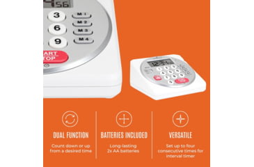 Image of Marathon Direct Entry Digital Timer, White, TI030018-WH