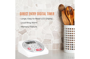 Image of Marathon Direct Entry Digital Timer, White, TI030018-WH
