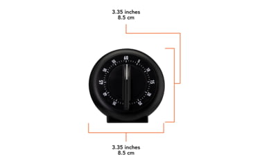 Image of Marathon 60-Minute Wind-Up Timer, Black, TI030001-BK
