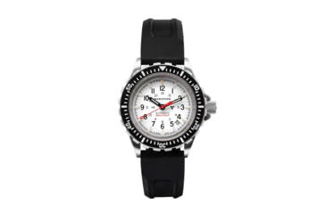 Image of Marathon Arctic Edition Large Divers Automatic Watches, NGM, Black Rubber Strap, White Dial, 41mm Diameter / 14mm Thickness, WW194006SS-0530