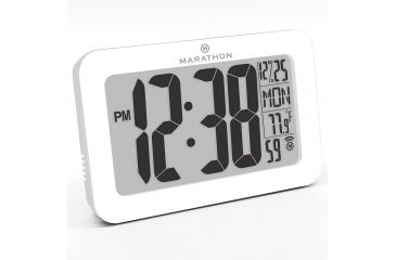Image of Marathon Atomic Wall Clock w/8 Time Zones and Stand, White, CL030033-WH-00-NA
