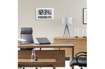 Image of Marathon Commercial Grade Jumbo Atomic Wall Clock w/6 Time Zones, White, CL030025-WH-00-NA