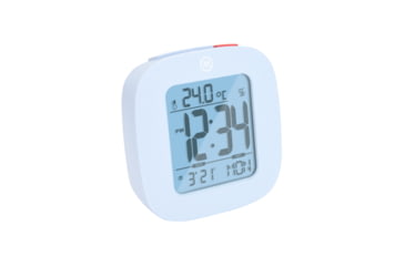 Image of Marathon Compact Alarm Clock w/Temperature and Date, Blue, CL030058-BL-00-NA