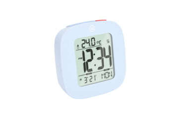 Image of Marathon Compact Alarm Clock w/Temperature and Date, Blue, CL030058-BL-00-NA