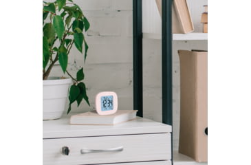 Image of Marathon Compact Alarm Clock w/Temperature and Date, Pink, CL030058-PI-00-NA