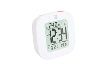 Image of Marathon Compact Alarm Clock w/Temperature and Date, White, CL030058-WH-00-NA