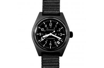 Image of Marathon General Purpose Quartz Wristwatch w/Date and Tritium, GPQ, Black WW194015