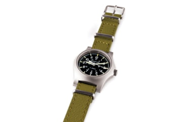 Image of Marathon Leather Nato Watch Strap, 16mm, Olive Green, WS-LDS-OGSS-16-11