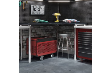 Image of Marathon Slim Jumbo Atomic Digital Wall Clock, Black, 14.6in x 1.2in x 9in, CL030062-BK-FD-NA