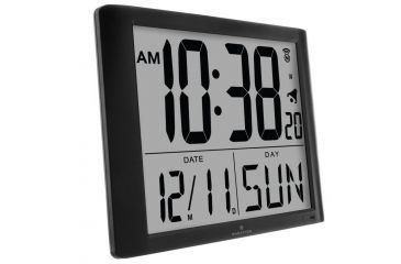 Image of Marathon Super-Jumbo Atomic Digital Wall Clock w/7 inch Digits, Black CL030061BK