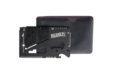 Image of Marbles Survival Card, 3.38in X 2.13in X 0.13in, Tools Include Metric Ruler L Ruler L Bottle Opener L Hex/Bit Driver L Screwdriver Tip L Lanyard Loop L Small Blade, BM010738