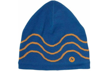 Image of Marmot 50th Anniversary Beanie Hat - Mens, Trail Blue/Golden Sun, One Size, M15770-23244-OS