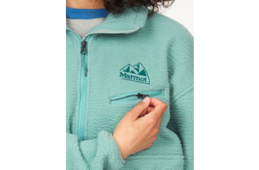 Image of Marmot 94 E.C.O. Recycled Fleece - Womens, Blue Agave, Medium, M14197-3637-M