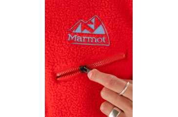 Image of Marmot 94 E.C.O. Recycled Fleece - Womens, Victory Red/Getaway Blue, Small, M14197-21749-S
