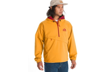 Image of Marmot 96 Active Anorak - Mens, Golden Sun/Team Red, 2XL, M14193-23230-XXL
