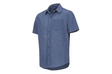 Image of Marmot Aerobora Short Sleeve - Mens, Arctic Navy, Medium, 42100-2975-M