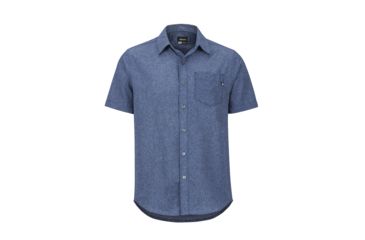 Image of Marmot Aerobora Short Sleeve - Mens, Arctic Navy, Medium, 42100-2975-M