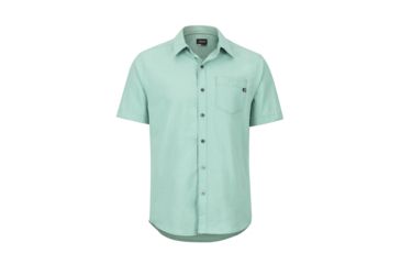 Image of Marmot Aerobora Short Sleeve - Mens, Pond Green, Large, 42100-4570-L