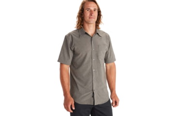 Image of Marmot Aerobora Short Sleeve Top - Mens, Cinder, 3XB, M12601-1415-3X