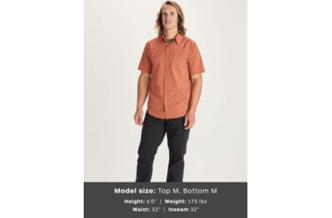 Image of Marmot Aerobora Short Sleeve Top - Mens, Picante, Extra Large, 42100-6740-XL