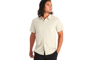 Image of Marmot Aerobora Short Sleeve Top - Mens, Sandbar, Large, M14116-7829-L