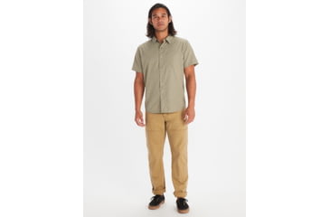 Image of Marmot Aerobora Short Sleeve Top - Mens, Vetiver, Small, M14116-21543-S