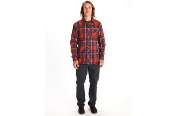 Image of Marmot Anderson Lightweight Flannel - Men's, Small, Burgundy, 44520-6995-S