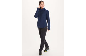 Image of Marmot Annie Long Sleeve Pullover - Womens, Arctic Navy, L, M12627-2975-L
