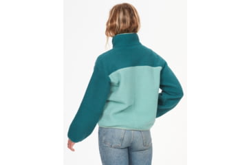 Image of Marmot Aros Fleece 1/2 Zip - Womens, Dark Jungle/Blue Agave, Large, M14978-22500-L