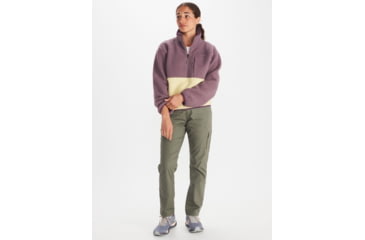 Image of Marmot Aros Fleece 1/2 Zip - Womens, Hazy Purple/Wheat, Small, M14978-22494-S