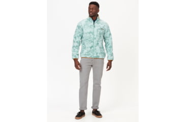 Image of Marmot Aros Printed Fleece Jacket - Mens, Blue Agave Ice Dye, Small, M14920-22398-S
