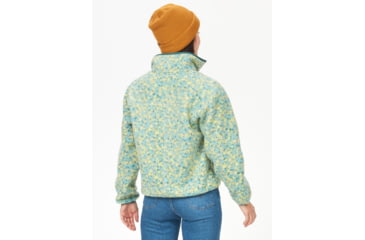 Image of Marmot Aros Printed Fleece Jacket - Womens, Limelight Winter Flower, Medium, M14922-22401-M