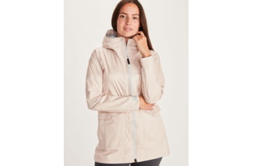 Image of Marmot Ashbury PreCip Eco Jacket - Womens, Mandarin Mist, Small, 10000-9672-S