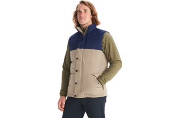 Image of Marmot Bedford Vest - Mens, Stonework/Arctic Navy, Medium, M11759-16383-M