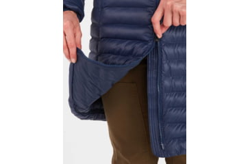Image of Marmot Echo Featherless Long Jacket - Womens, Arctic Navy Shiny, Small, M15871-20952-S