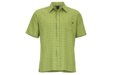 Image of Marmot Eldridge Short Sleeve Shirt - Men's-Green Lichen-Small