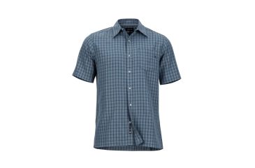 Image of Marmot Eldridge Short Sleeve Shirt - Mens, Steel Onyx, L 62220-1515-L