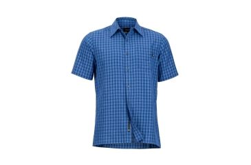 Image of Marmot Eldridge Short Sleeve Shirt - Mens, Varsity Blue, 2XL 62220-3488-XXL