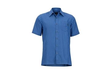 Image of Marmot Eldridge Short Sleeve Shirt - Mens, Varsity Blue, 2XL 62220-3488-XXL