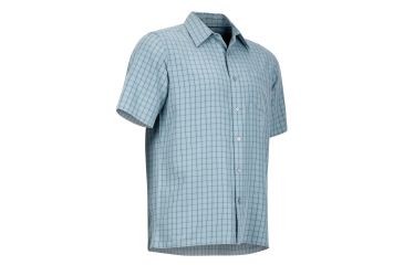 Image of Marmot Eldridge Short Sleeve Shirt - Mens, Blue Granite, L 62220-3967-L