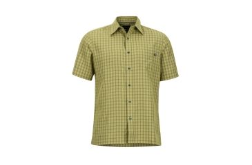 Image of Marmot Eldridge Short Sleeve Shirt - Mens, Wheatgrass, Extra Large 62220-4423-XL
