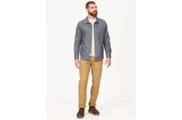 Image of Marmot Fairfax Lightweight Long Sleeve Flannel - Mens, Steel Onyx, Extra Large, M14657-1515-XL