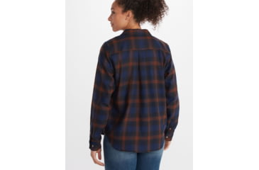 Image of Marmot Fairfax Midweight Flannel - Womens, Arctic Navy, Large, M13553-2975-L